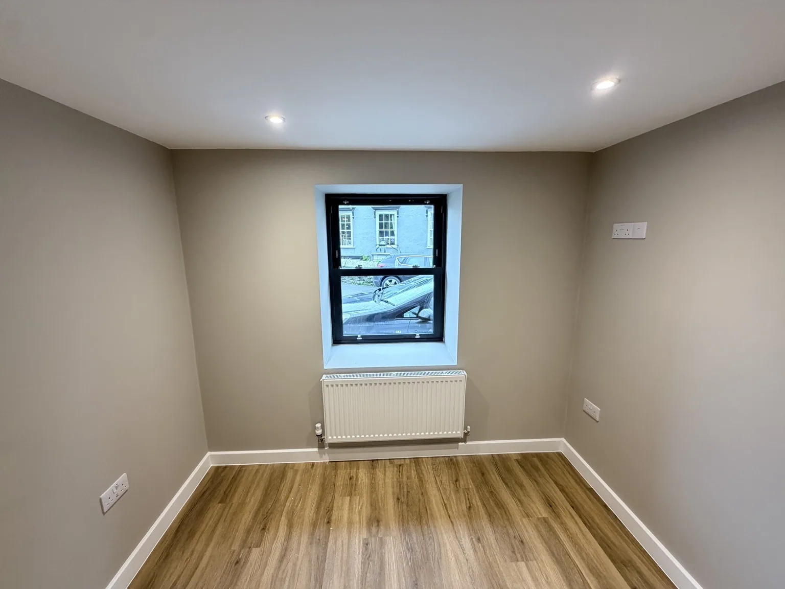 Completed refurbishment — exterior and glazing
