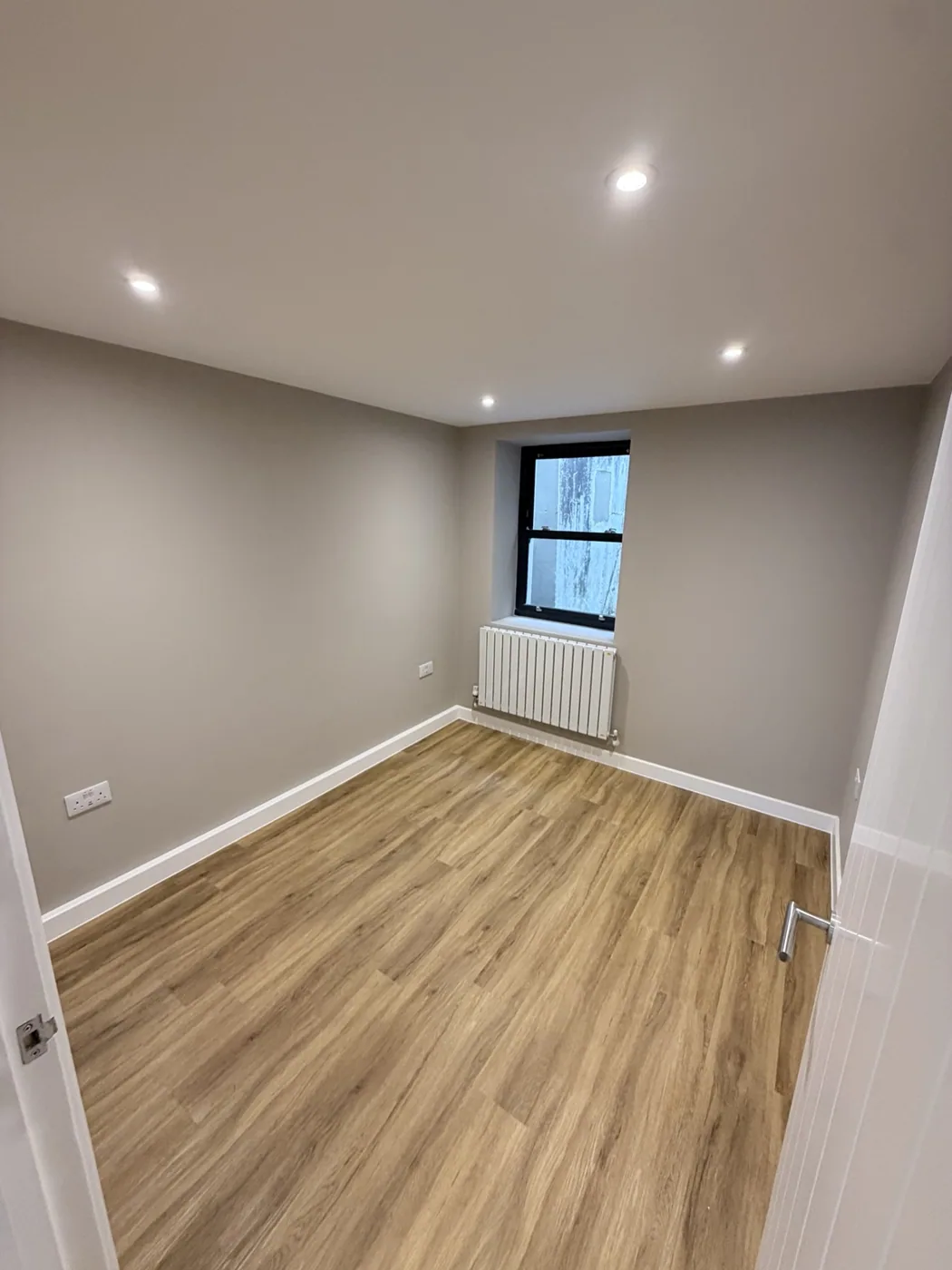 Completed refurbishment — exterior and glazing