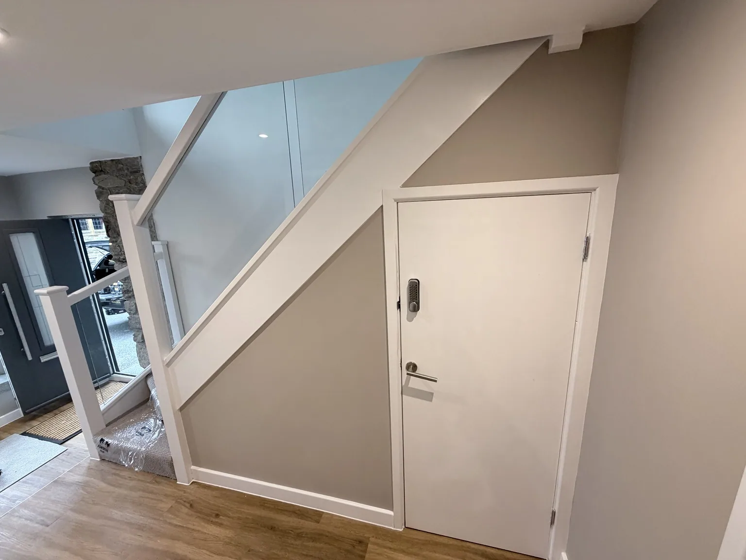 Completed refurbishment — exterior and glazing