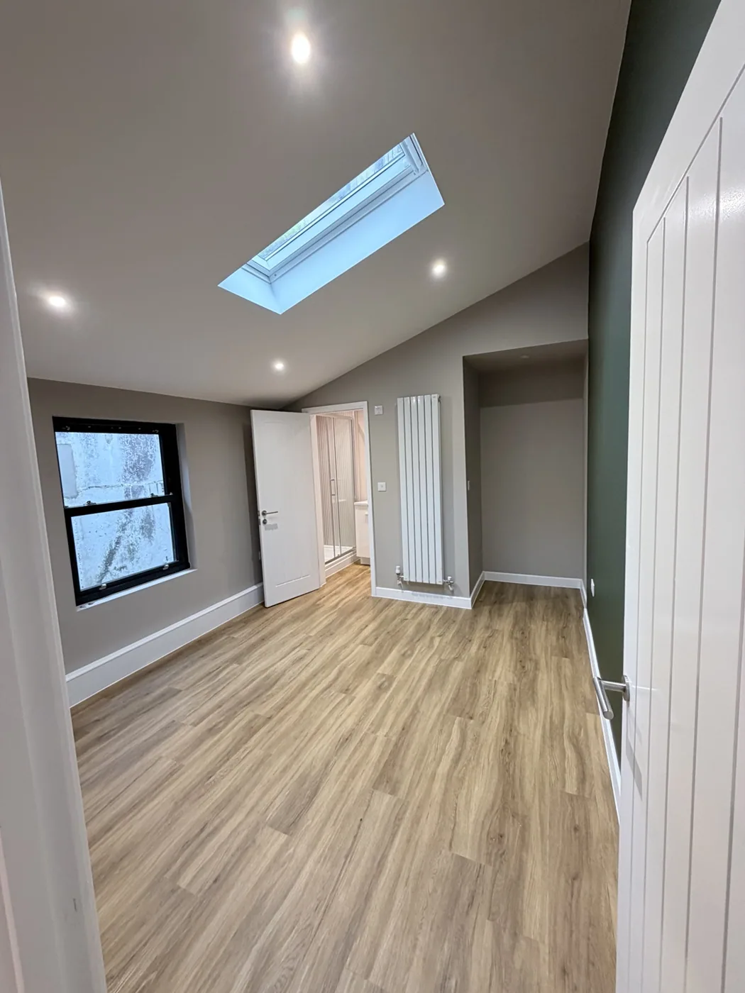 Completed refurbishment — exterior and glazing