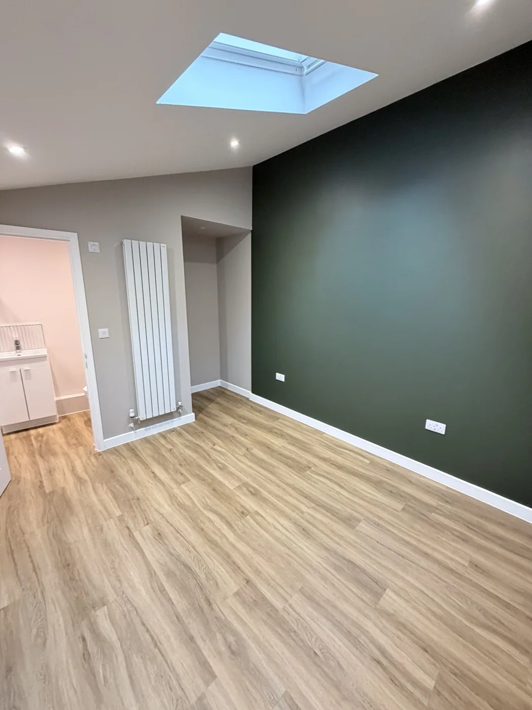 Completed refurbishment — exterior and glazing