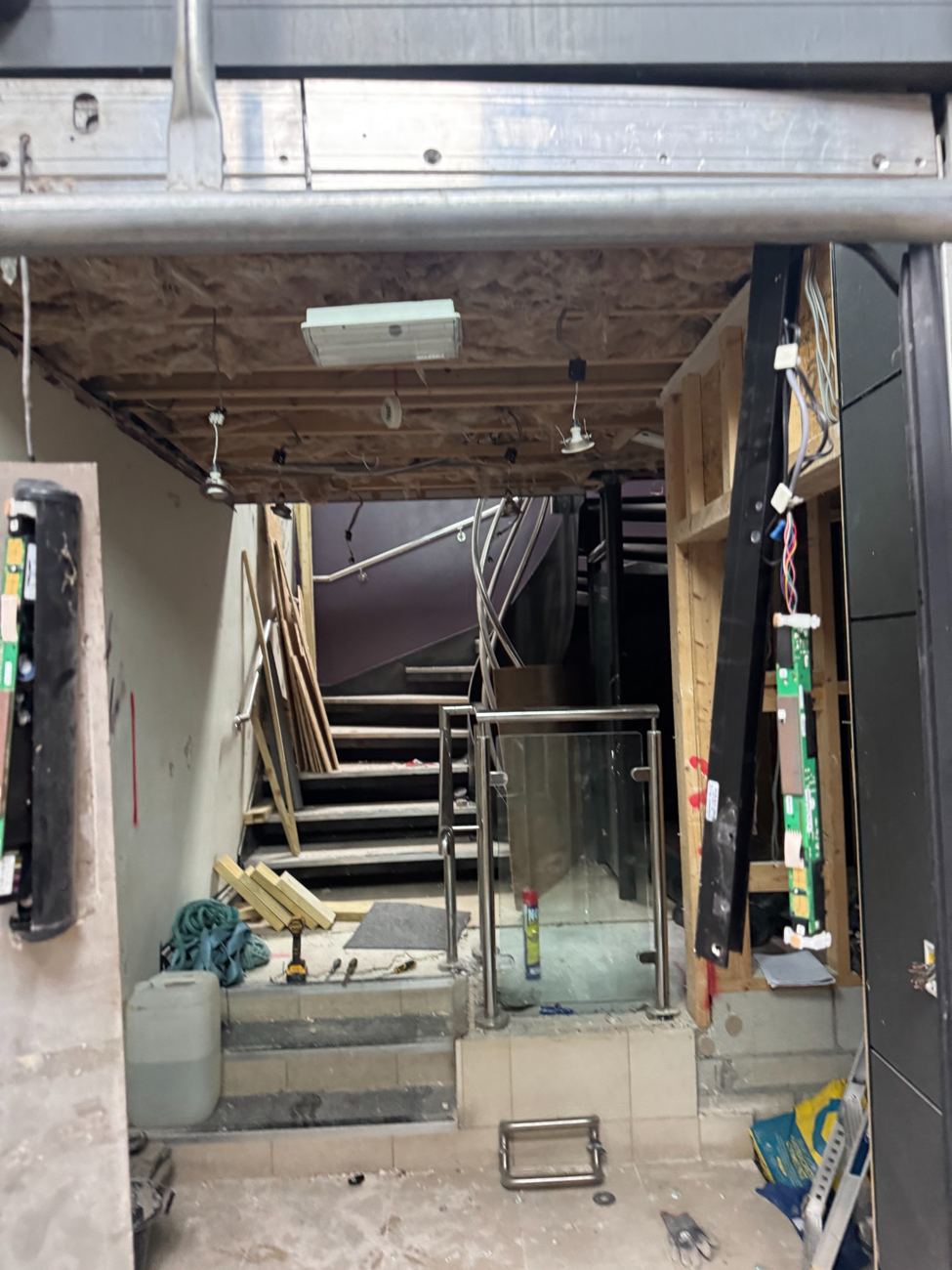 During — Construction works
