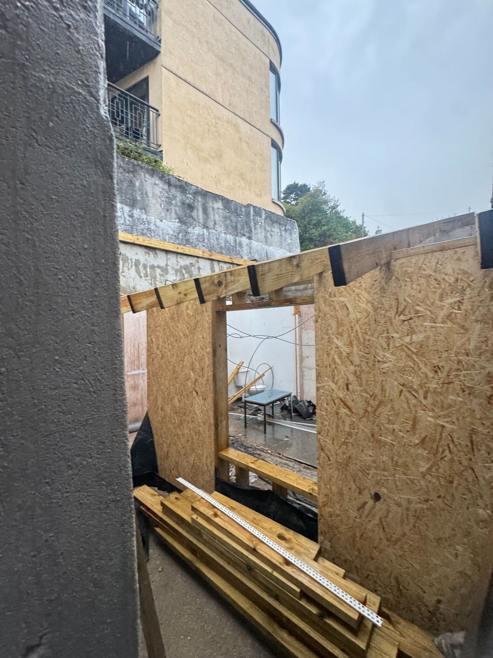 During — Construction works