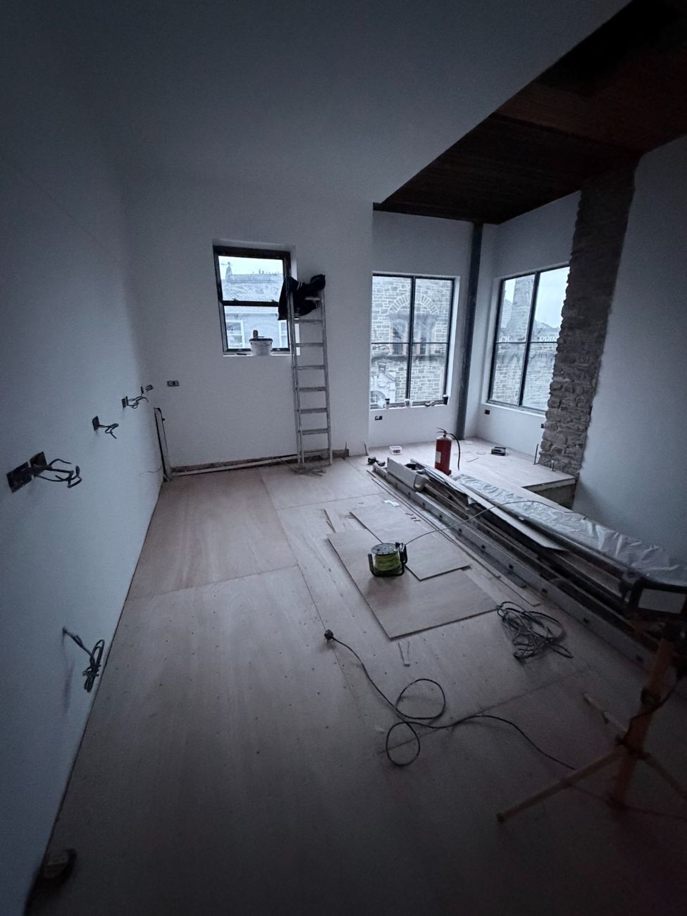 During — Construction works